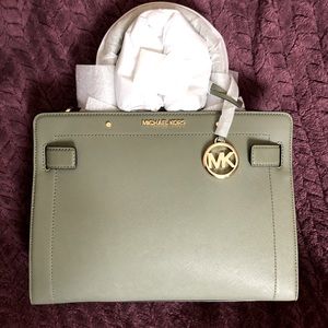 Michael Kors Rayne Medium Saffiano Leather Satchel